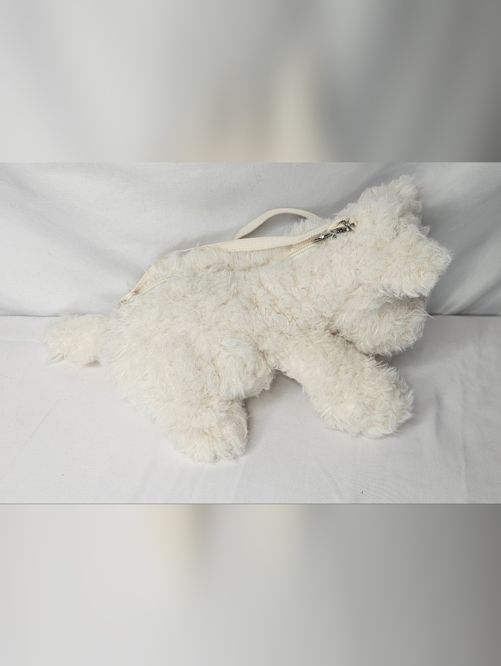 Jellycat Munro Scottie Dog Bag Plush White Terrier Puppy Crossbody Purse Rare - Picture 7 of 14